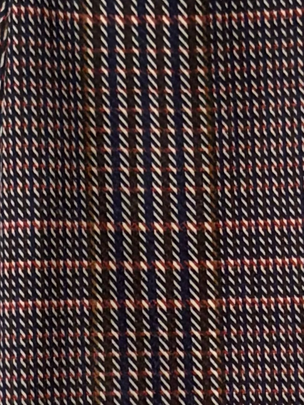 Covington pull on stretch mixed-plaid paneled skirt L